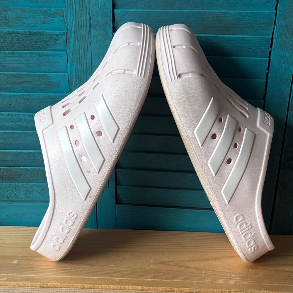 Adidas Men's Light Pink Slide Sandals  - 11